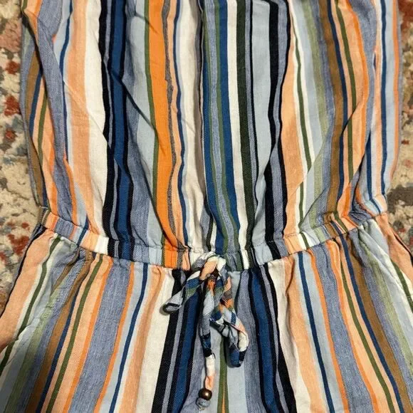 Striped One Piece Romper - Picture 2 of 3